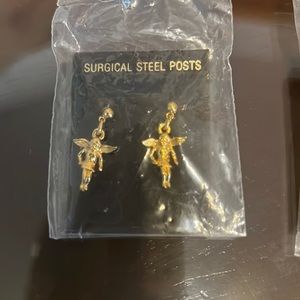 2 pair new Angel earrings